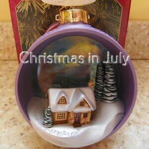 Hallmark 1997 The Warmth of Home Thomas Kinkade Light Christmas Ornament